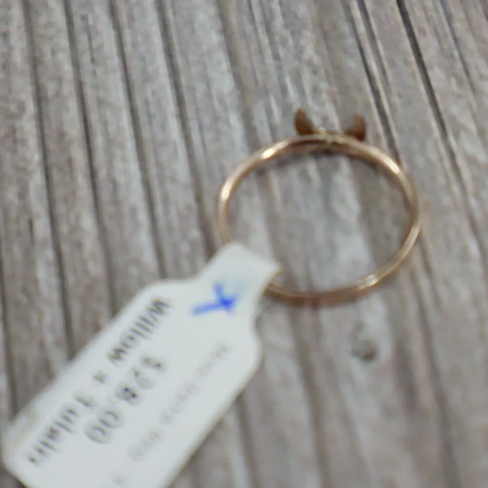 @Moon Stacker Ring Womens Gold Boho Bohemian Gypsy Gift Holiday Present Stackabl